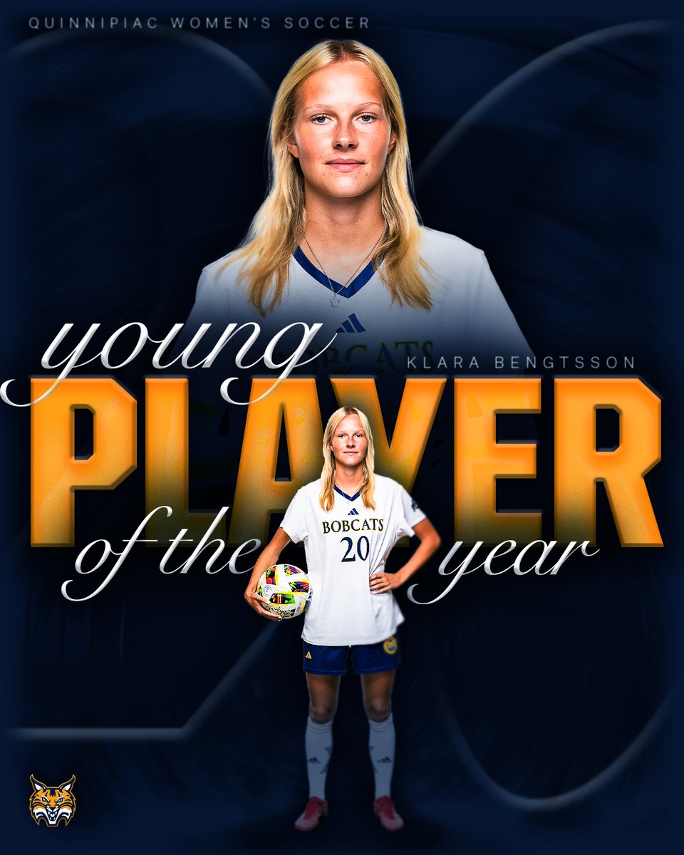 Klara has been named the team's 𝓨𝓸𝓾𝓷𝓰 𝓟𝓵𝓪𝔂𝓮𝓻 𝓸𝓯 𝓽𝓱𝓮 𝓨𝓮𝓪𝓻 🤩

#BobcatNation x #MAACSoccer