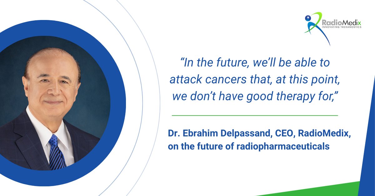 We’re thrilled to see our very own Ebrahim Delpassand, M.D. featured in Nature Biotechnology’s latest story on future of #radiopharmaceuticals! RadioMedix is proud to be at the forefront of the latest discoveries in #theranostics. 

Read the full article: go.nature.com/3H0YLyQ