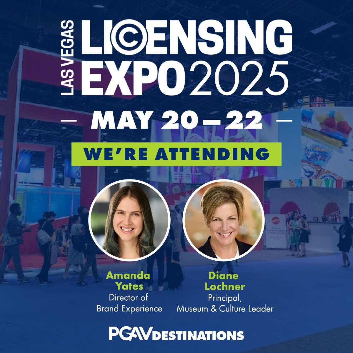 PGAV Destinations (@pgavdestination) on Twitter photo Look for Diane Lochner and Amanda Yates at the Licensing Expo in Las Vegas this week. Hope to see you there! Look for Diane Lochner and Amanda Yates at the Licensing Expo in Las Vegas this week. Hope to see you there!