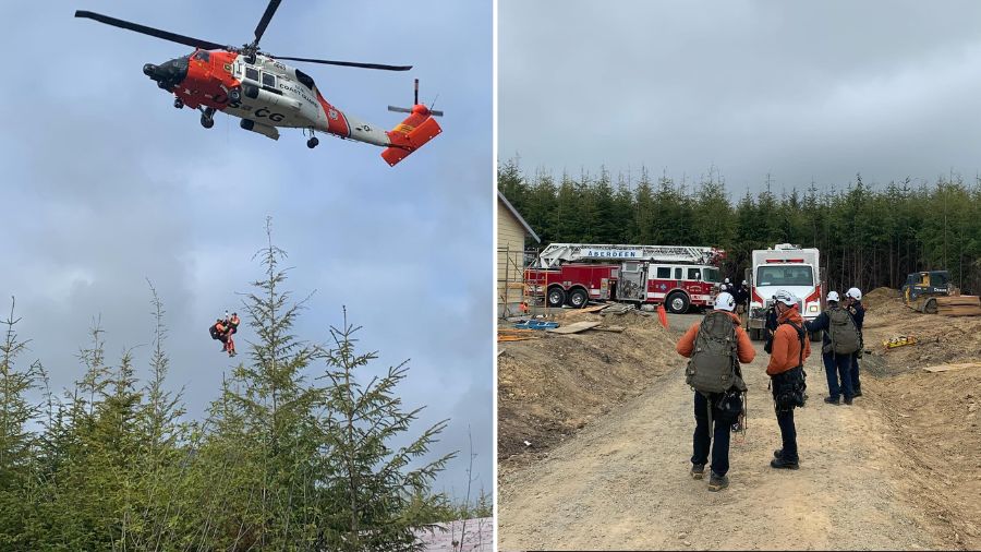 verticalavi's tweet photo. #SoundOfService MyNorthwest (US): Four construction workers rescued in Grays Harbor after scaffolding collapses underneath them - A US Coast Guard (USCG) helicopter airlifted four construction workers who were injured when...
🔎 Link to the news: https://t.co/ELa6W0czrr https://t.co/iRrOpgcF7n