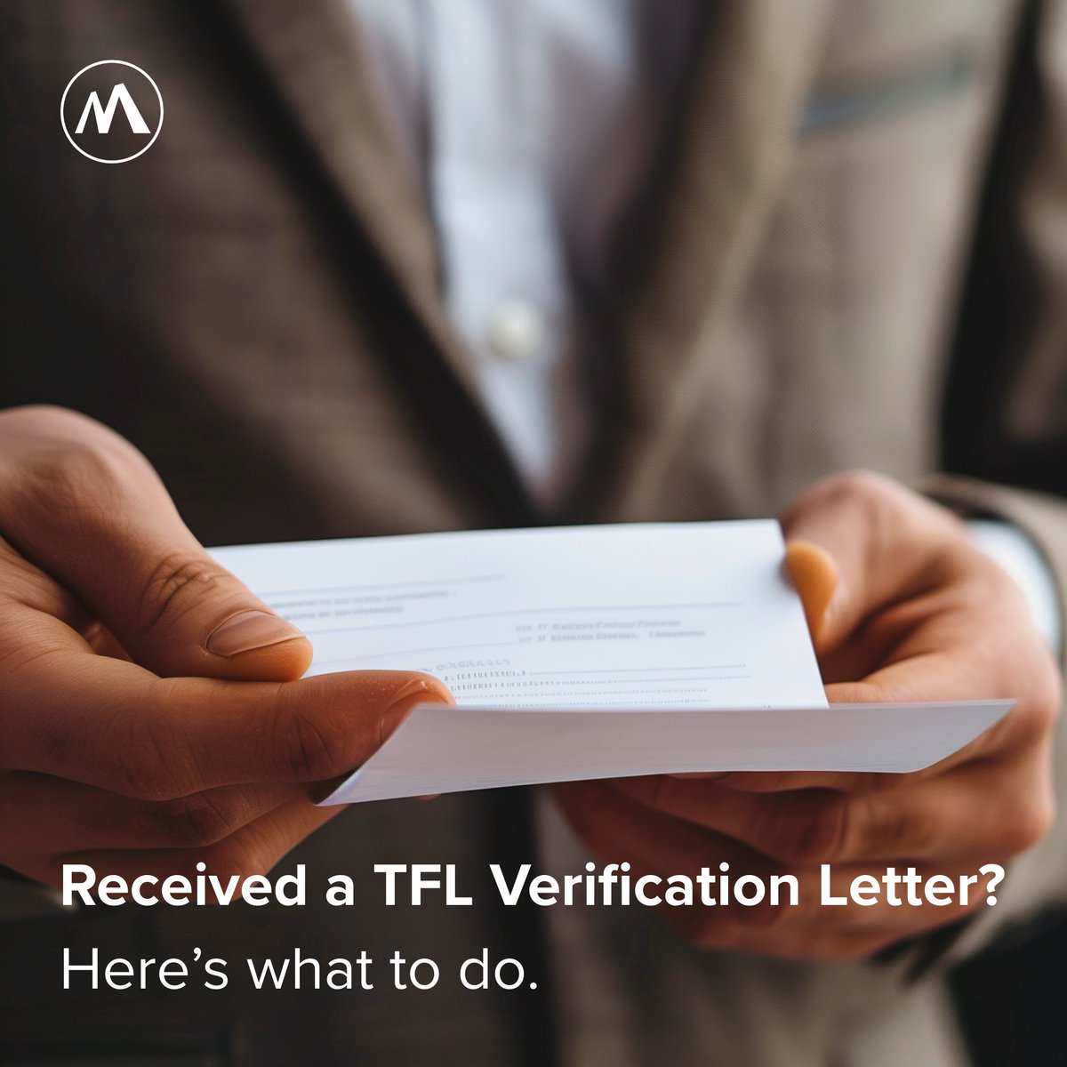 Received a verification letter from TfL?
Our latest article breaks down what the letter means and how to respond confidently. 

📄 Read the full article- manak.co/4kw88VL
📞 Or give us a call today.

#ManakSolicitors #YourLegalExperts #TfLLetter #TfLAdvice