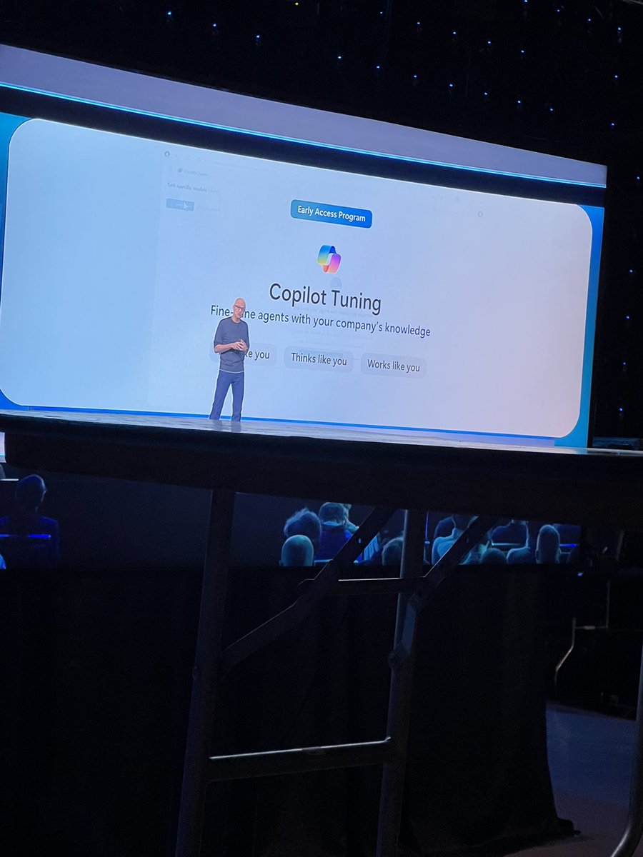 Okay this is cool #Copilot Cats!

Starting June, we have the ability to tune M365 Copilot via #CopilotStudio with our org’s data (and build Agents!) in the most secure way possible.

So a retail company can use our unique sizing data and voice to design the next generation of