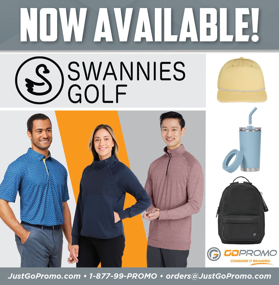 Go Promo (@gopromo3) on Twitter photo We now carry Swannies Golf products, where performance meets style on and off the course. ⛳️ Interested in outfitting your team with some Swannies Golf gear? Email info@JustGoPromo.com to set up a visit at our West Fargo or Bismarck showrooms to see some samples. We now carry Swannies Golf products, where performance meets style on and off the course. ⛳️ Interested in outfitting your team with some Swannies Golf gear? Email info@JustGoPromo.com to set up a visit at our West Fargo or Bismarck showrooms to see some samples.