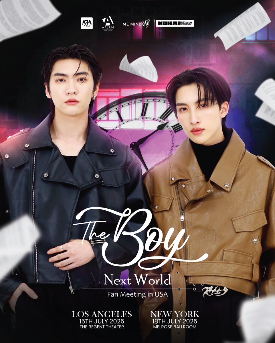 Bossckm_'s tweet image. Get ready this Summer because it’s about to get HOT! 🥵 

@heykohai and @ara_event2006 are back again with our favorites Boss &amp;amp; Noeul for an exclusive The Boy Next World Fan Meet in Los Angeles and New York

🌴 07.15 - LA  The Regent Theater
🗽07.18 - NY  Melrose Ballroom

All…