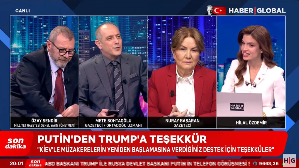 haberglobaltv's tweet photo. 🔺PKK'nın feshiyle girilen süreçte bir sonraki aşama Meclis'te 'Milli Birlik Komisyonu' kurulması mı? 
🔺Trump ile Putin arasındaki 2 saati aşan telefon görüşmesinde ne konuşuldu?

Hilal Özdemir ile Mesele canlı yayınla Haber Global'de

📺CANLI YAYIN:
https://t.co/RnHQT7E65S https://t.co/wZscXVcG3K
