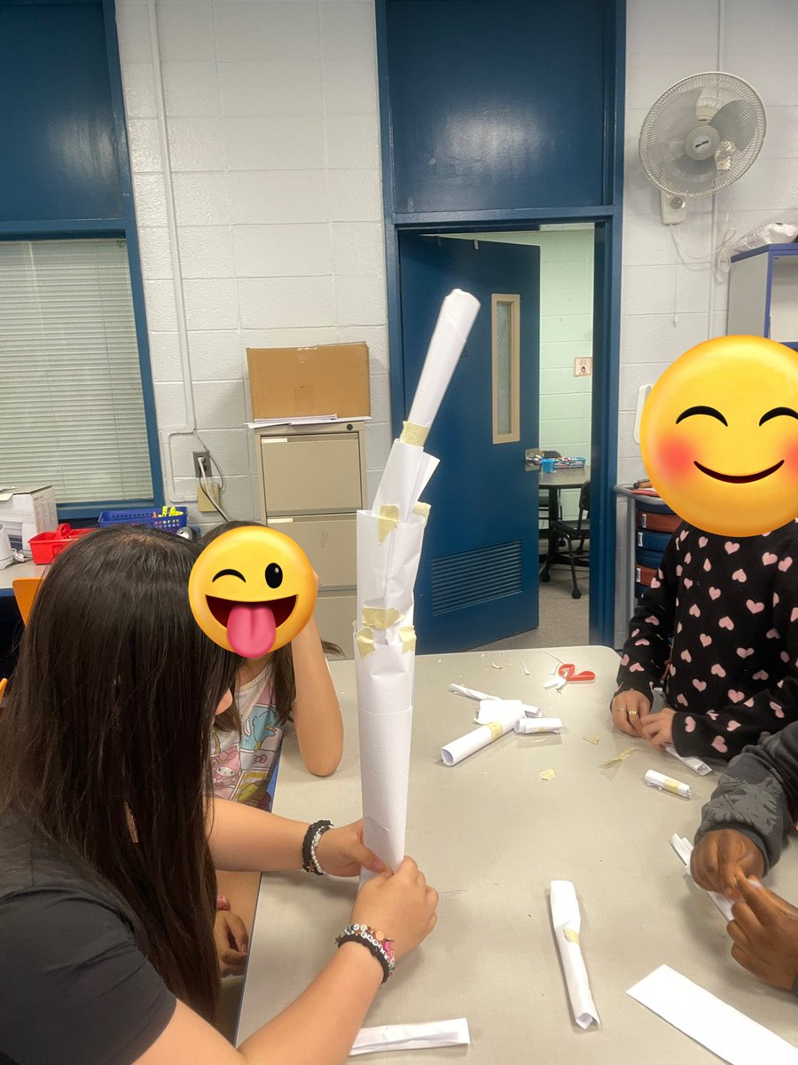 This week's superhero #STEM challenge is to create the tallest skyscraper using just 10 sheets of paper &amp; 3 feet of tape! 🗼🦸