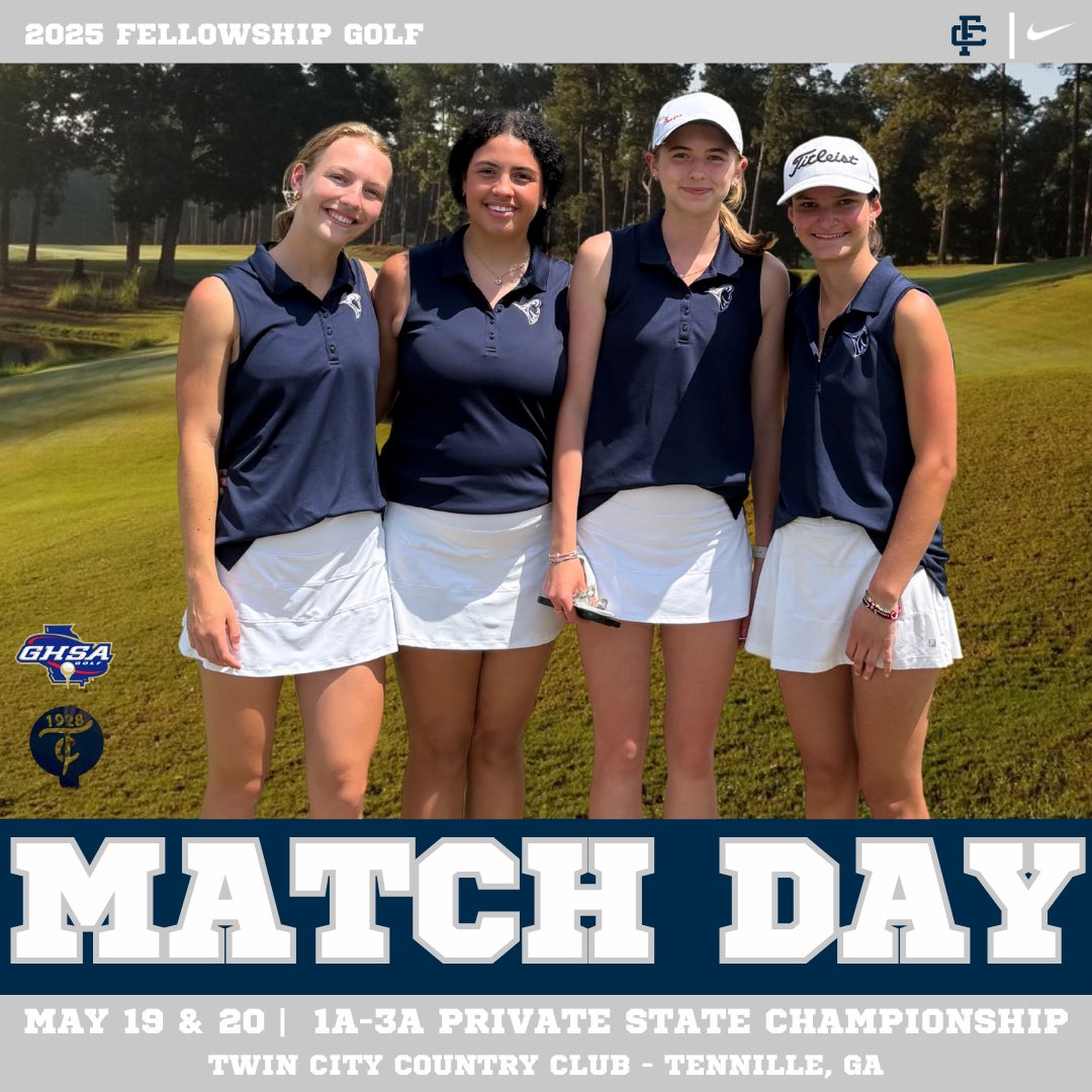 Fellowship Christian Athletics (@paladinsfcs) on Twitter photo ๐๐๐๐๐๐๐๐๐๐๐๐ ๐๐๐๐
Best wishes to our girls golf team as they compete in the @officialghsa 1A-3A Private Golf State Championship at Twin City County Club in Tennille, GA
Anna Christian (Sr.)
Alex Washington (Sr.)
Olivia Harke (Fr.)
Hannah Noble (So.)
#GoDinsโ๏ธ ๐๐๐๐๐๐๐๐๐๐๐๐ ๐๐๐๐
Best wishes to our girls golf team as they compete in the @officialghsa 1A-3A Private Golf State Championship at Twin City County Club in Tennille, GA
Anna Christian (Sr.)
Alex Washington (Sr.)
Olivia Harke (Fr.)
Hannah Noble (So.)
#GoDinsโ๏ธ