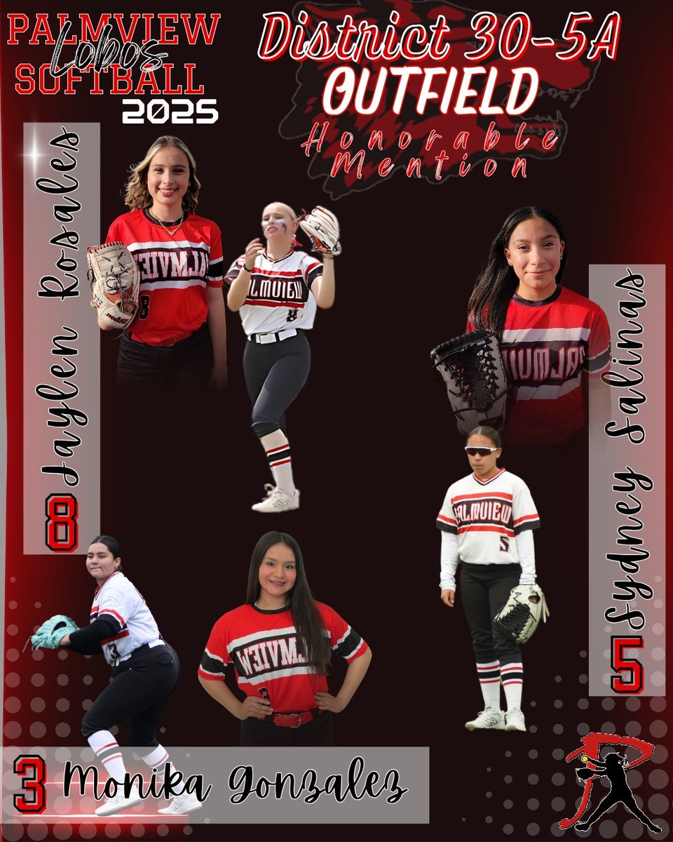 Congratulations 🎉 to our ALL-District selection players! #LoboSoftball #LoboProud