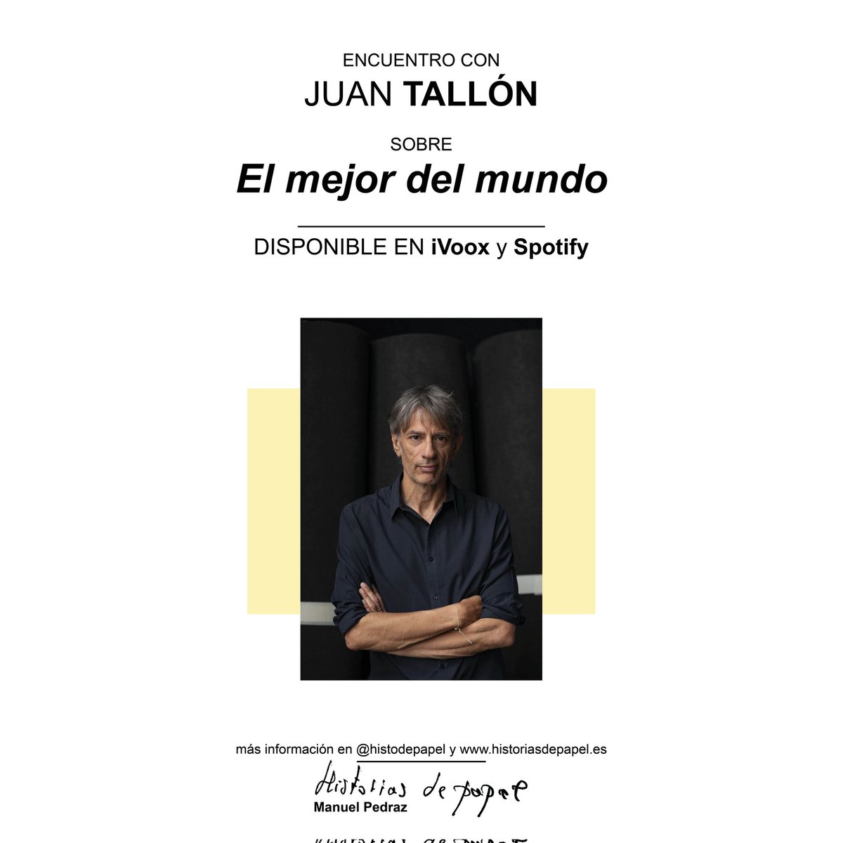 JUAN TALLÓN: EL MEJOR DEL MUNDO

<a href="/xoantallon/">Juan Tallón</a> <a href="/AnagramaEditor/">Editorial Anagrama</a>
🔉 Episodio ya disponible: linktr.ee/histodepapel

#LosLunesLibros