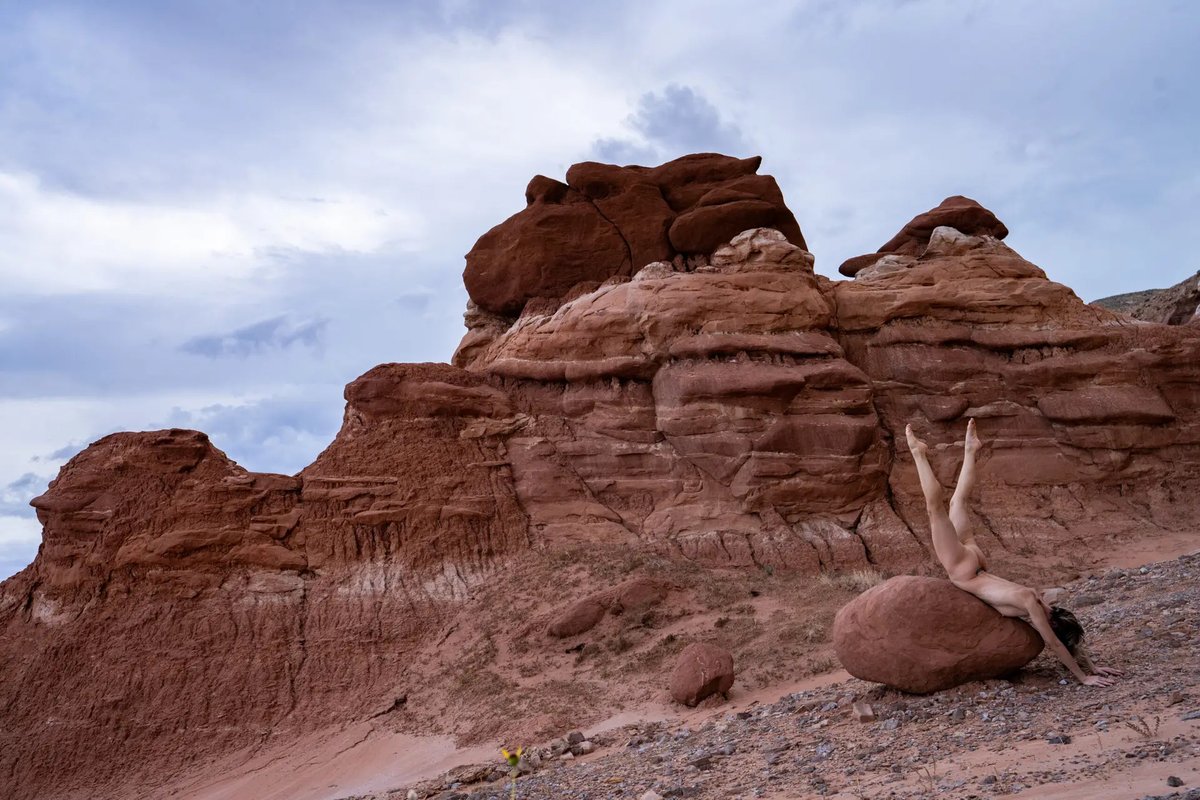 Yup, just casually defying gravity on a rock. Who needs a throne when you can have this view? Ready for anything that bumps my adrenalin! - Kristy Jessica, 📸 Photo By Travis More than modeling~Click to enjoy! kristyjessica.com