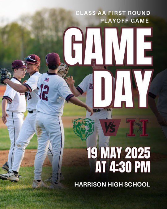 HSKYbaseball's tweet image. PLAYOFF GAME DAY!

Class AA First Round

🆚: Brewster
⏰: 4:30 PM
📍: Harrison High School 

Brady Ross is on the mound for the Huskies!

#HuskyPride