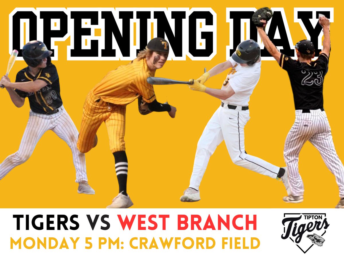 TiptonBaseball's tweet image. It&apos;s Opening Day!!