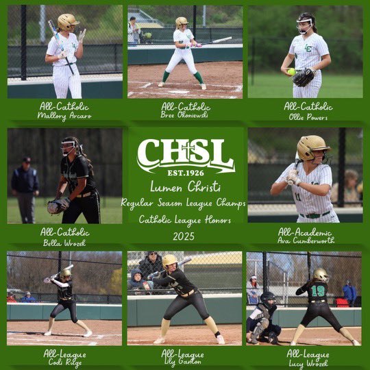 Lumen Christi Softball (@lumen_softball) on Twitter photo Kudos to our exceptionally talented individuals who have achieved remarkable success in multiple areas, earning All-Catholic, All-Academic and All-League recognition!💚💛🥎<a href="/BreannaO11211/">Breanna Okoniewski</a> <a href="/olliepowers01/">Ollie Powers</a> <a href="/bella_wrozek/">Bella Wrozek</a> <a href="/codi_ruge/">codi ruge</a> <a href="/LGanton6/">lily ganton</a> <a href="/lucy_wrozek14/">Lucille Wrozek</a> Kudos to our exceptionally talented individuals who have achieved remarkable success in multiple areas, earning All-Catholic, All-Academic and All-League recognition!💚💛🥎<a href="/BreannaO11211/">Breanna Okoniewski</a> <a href="/olliepowers01/">Ollie Powers</a> <a href="/bella_wrozek/">Bella Wrozek</a> <a href="/codi_ruge/">codi ruge</a> <a href="/LGanton6/">lily ganton</a> <a href="/lucy_wrozek14/">Lucille Wrozek</a>