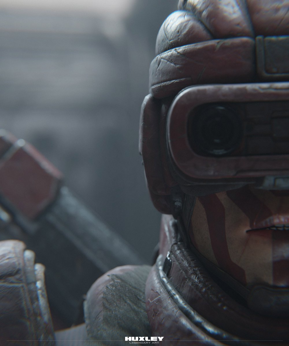 Kai, ready for battle.

#scifi #soldier