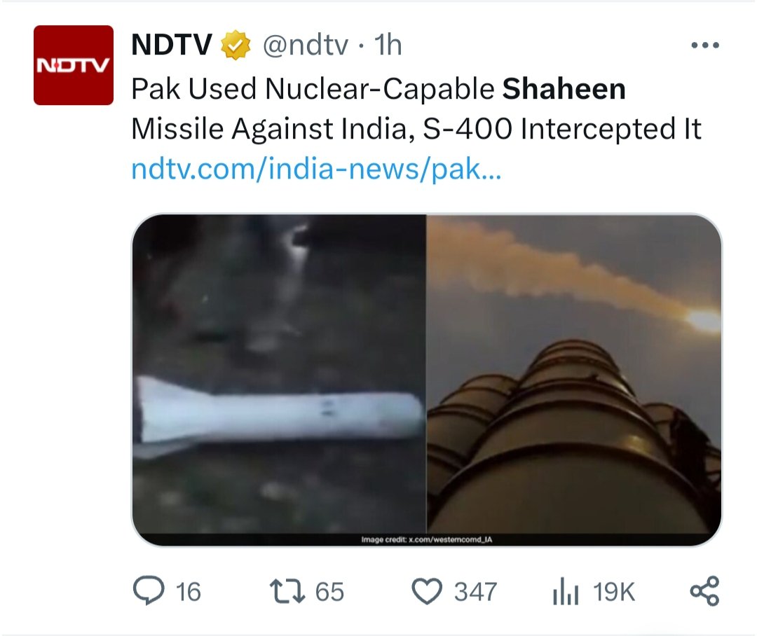 Natsecjeff's tweet photo. This post by India's NDTV now stands deleted. Yet many Indian journalists who mentioned NDTV as the source haven't deleted their posts. 

What a clown show. https://t.co/HqYdx7uFae