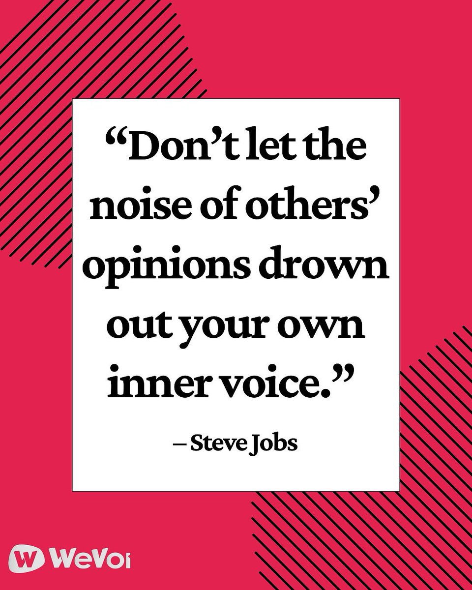 WeVoiOrg's tweet photo. Your voice matters more than the noise around you!
Stay true to your purpose, your passion, and your path. 🔥 

#wevoi #motivation #leadership #quote #purpose https://t.co/FelcTr1jHA