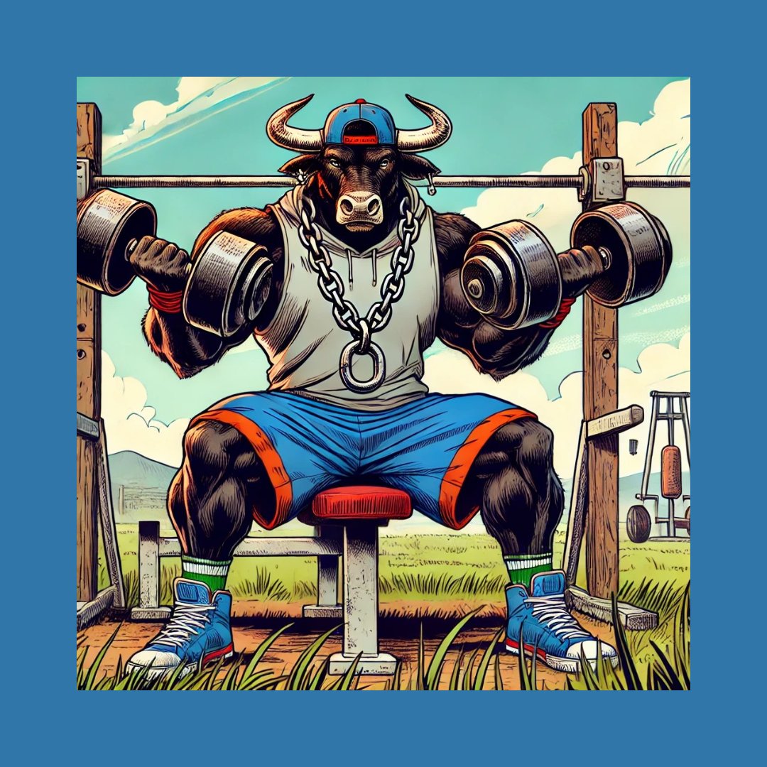 BOTBRunning's tweet photo. @damianScott_NFT Good Morning. Nice Bull DJ.  Adding my Bull Beast in the Gym. https://t.co/kNfARL9xCy