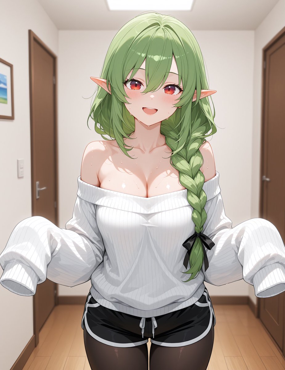 _ice_maker's tweet image. Ella Kaster:”Happy monday, these days the weather has been a bit unstable so I put on this sweater too, if you are free you can stay with me manager-san and give me a hand to look for an object that I lost, you will help me right~”

#aiart #aiartists #aiartcommunity
#AIイラスト