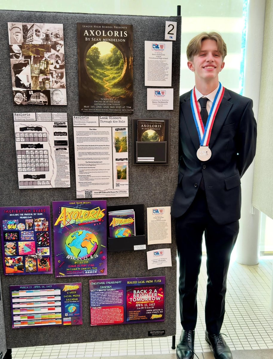 Mark Griffon (@fwoodg) on Twitter photo FHS congratulates Reece DeAlmeida for receiving his second UIL State Theatrical Design medal in marketing, earning 2nd place. Reece is the first FHS student to ever earn two state medals in Theatrical Design. Way to go Rory! #MustangMagic <a href="/fhsmustangs/">Friendswood High School</a> <a href="/fhsmustangs/">Friendswood High School</a> FHS congratulates Reece DeAlmeida for receiving his second UIL State Theatrical Design medal in marketing, earning 2nd place. Reece is the first FHS student to ever earn two state medals in Theatrical Design. Way to go Rory! #MustangMagic <a href="/fhsmustangs/">Friendswood High School</a> <a href="/fhsmustangs/">Friendswood High School</a>