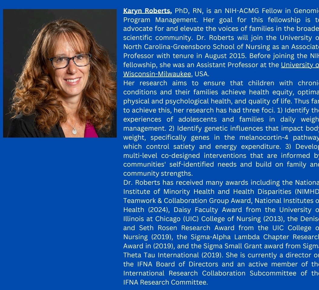 IFNA - UK and Ireland Chapter (@ifnaukireland) on Twitter photo Our next expert speaker is Dr Karyn Roberts.
<a href="/IFNAAusNZ/">IFNAAUSNZ</a> <a href="/IFNAorg/">IntlFamNursingAssoc</a> <a href="/IFNAUKIreland/">IFNA - UK and Ireland Chapter</a> <a href="/sujas15/">Dr Suja Somanadhan</a> <a href="/SwallowVeronica/">veronica swallow</a> Our next expert speaker is Dr Karyn Roberts.
<a href="/IFNAAusNZ/">IFNAAUSNZ</a> <a href="/IFNAorg/">IntlFamNursingAssoc</a> <a href="/IFNAUKIreland/">IFNA - UK and Ireland Chapter</a> <a href="/sujas15/">Dr Suja Somanadhan</a> <a href="/SwallowVeronica/">veronica swallow</a>
