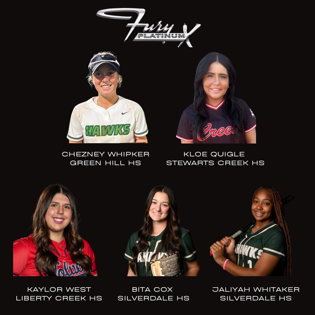 Fury Platinum X - Hutchins (@fpxhutchins) on Twitter photo Good luck to our girls who will be playing in the Tennessee state tournament starting tomorrow! #PlatinumProud <a href="/FuryPlatinum/">FuryPlatinumSoftballClub</a>
<a href="/ChezneyWhipker/">Chezney Whipker</a> <a href="/Kloe77softball/">Kloe Quigle</a> <a href="/kaylor_west/">Kaylor West 2026</a> <a href="/airebita13/">bita_cox2027</a> <a href="/liyahwhitaker6/">Jaliyah Whitaker</a> Good luck to our girls who will be playing in the Tennessee state tournament starting tomorrow! #PlatinumProud <a href="/FuryPlatinum/">FuryPlatinumSoftballClub</a>
<a href="/ChezneyWhipker/">Chezney Whipker</a> <a href="/Kloe77softball/">Kloe Quigle</a> <a href="/kaylor_west/">Kaylor West 2026</a> <a href="/airebita13/">bita_cox2027</a> <a href="/liyahwhitaker6/">Jaliyah Whitaker</a>