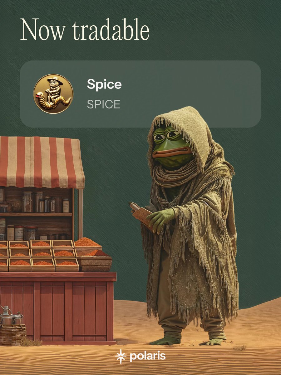 The $SPICE 🌶️ is flowing on Polaris, the Token Portal (now live in beta).

Trade all tokens, across all chains.

✴️ polaris.app
