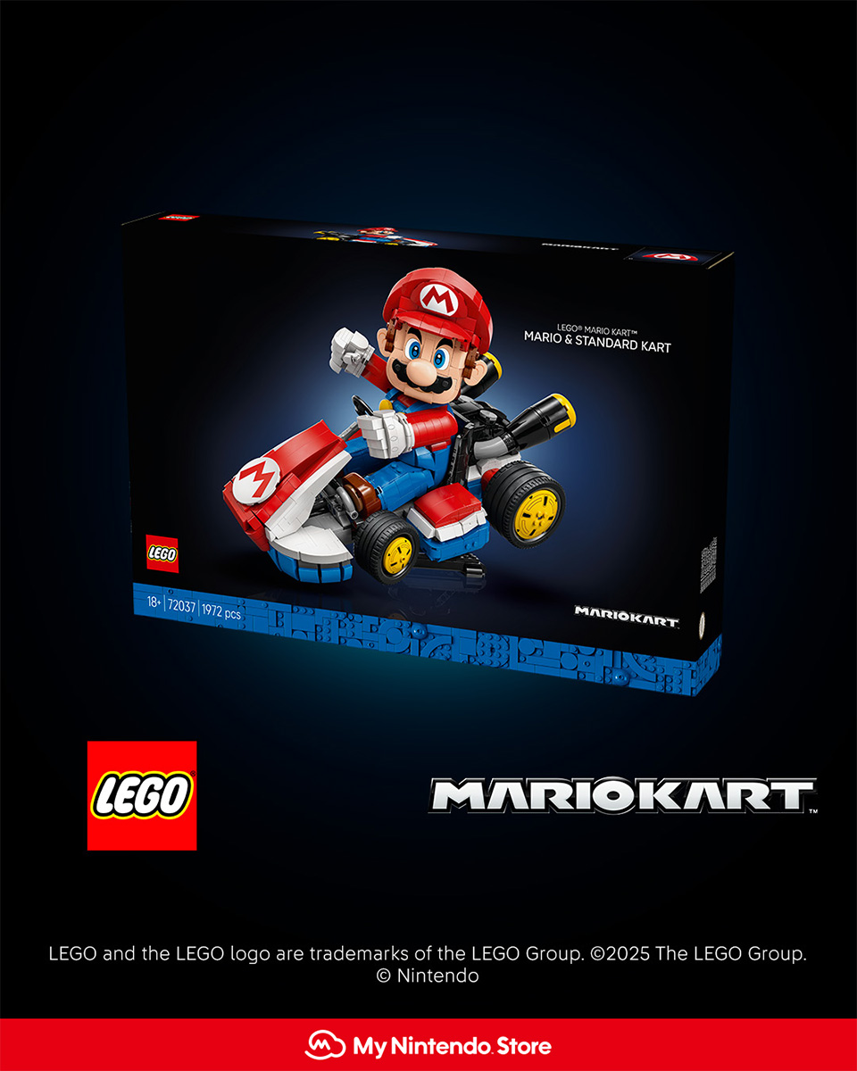 ¡Prepárate para que tu creatividad alcance velocidades de vértigo con el nuevo set Mario Kart: Mario y Kart estándar de LEGO® Super Mario! Ya está disponible para comprar en #MyNintendoStore.

🛒:ntdo.com/6010f2d88