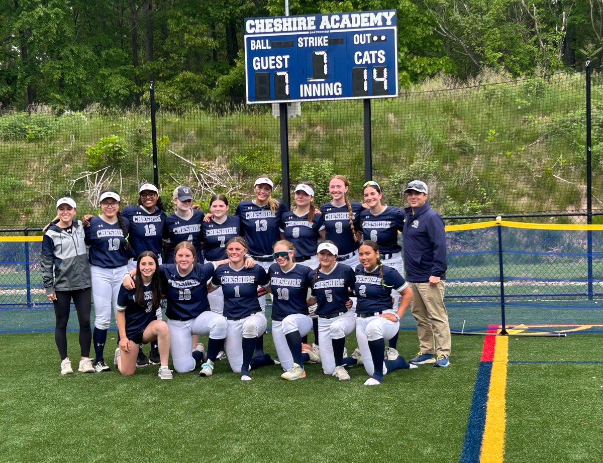 CHAMPIONSHIP <a href="/CAcatsAthletics/">Cheshire Academy Athletics</a>!
- #1 Girls’ Lax clinch WNEGL title
- Softball claims a back-to-back WNEPSGSBA B Div.
- Track &amp; Field medal at NEPSAC DII Champs: Noah F. '26: 1st place discus; Dominick W. '25: 4th in 400m; Chidera O. '28: 5th in 300m hurdles #cheshireacademy