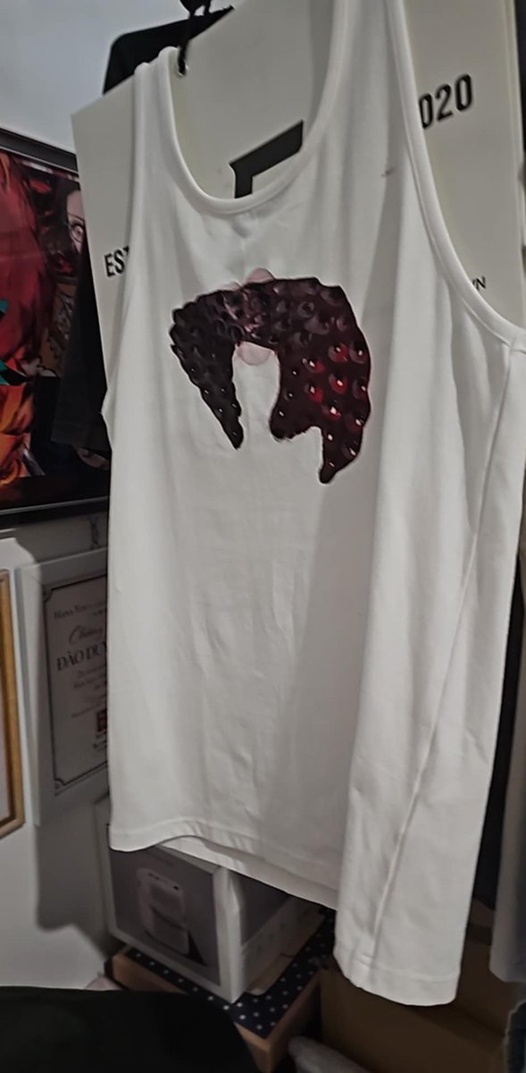 Done painting my own Ts for the Mayhem show by <a href="/ladygaga/">Lady Gaga</a> in Singapore on the 21st! #MotherMonsterIAmComing #PawsUp 😈 #VẽXongẠ