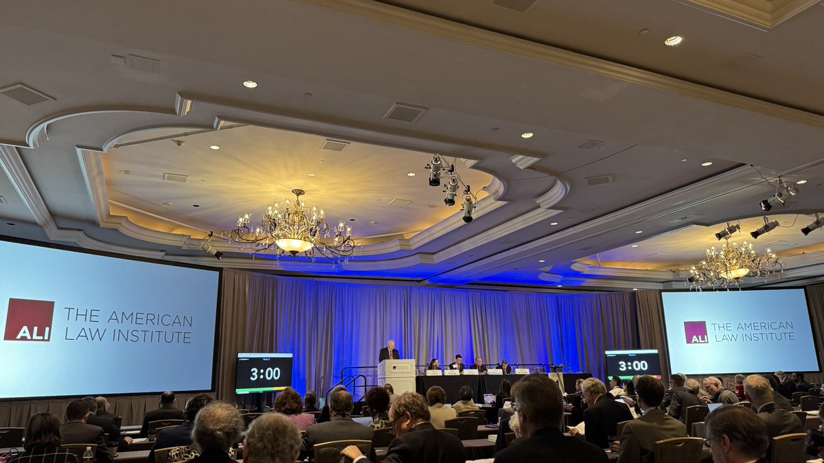 ChrisOdinet's tweet image. Kick off this morning @AmLawInst
