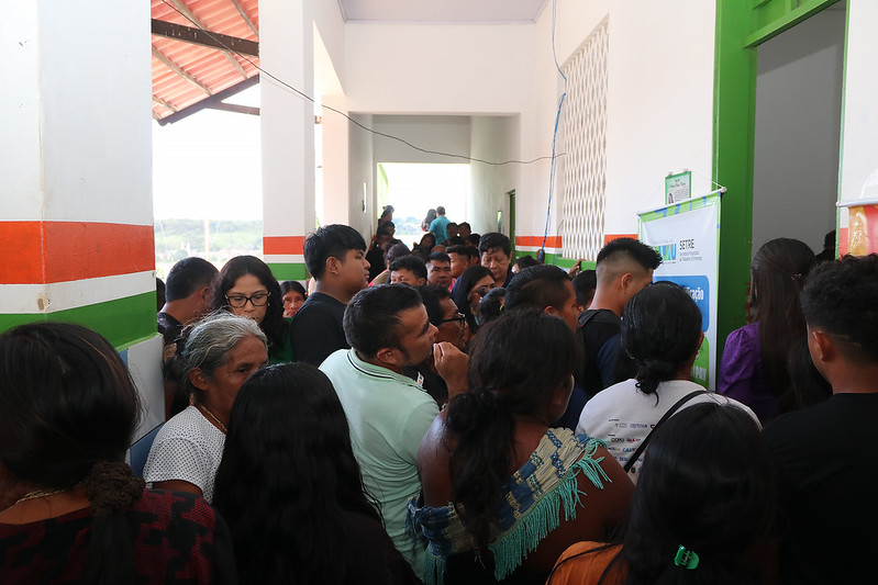 Novo recorde no mutirão de cidadania indígena: 3.476 atendimentos. Na quinta-feira, 1.793 pessoas receberam atendimento dentro ou no entorno da Escola Municipal Santo Antônio.tjma.jus.br/midia/portal/n…