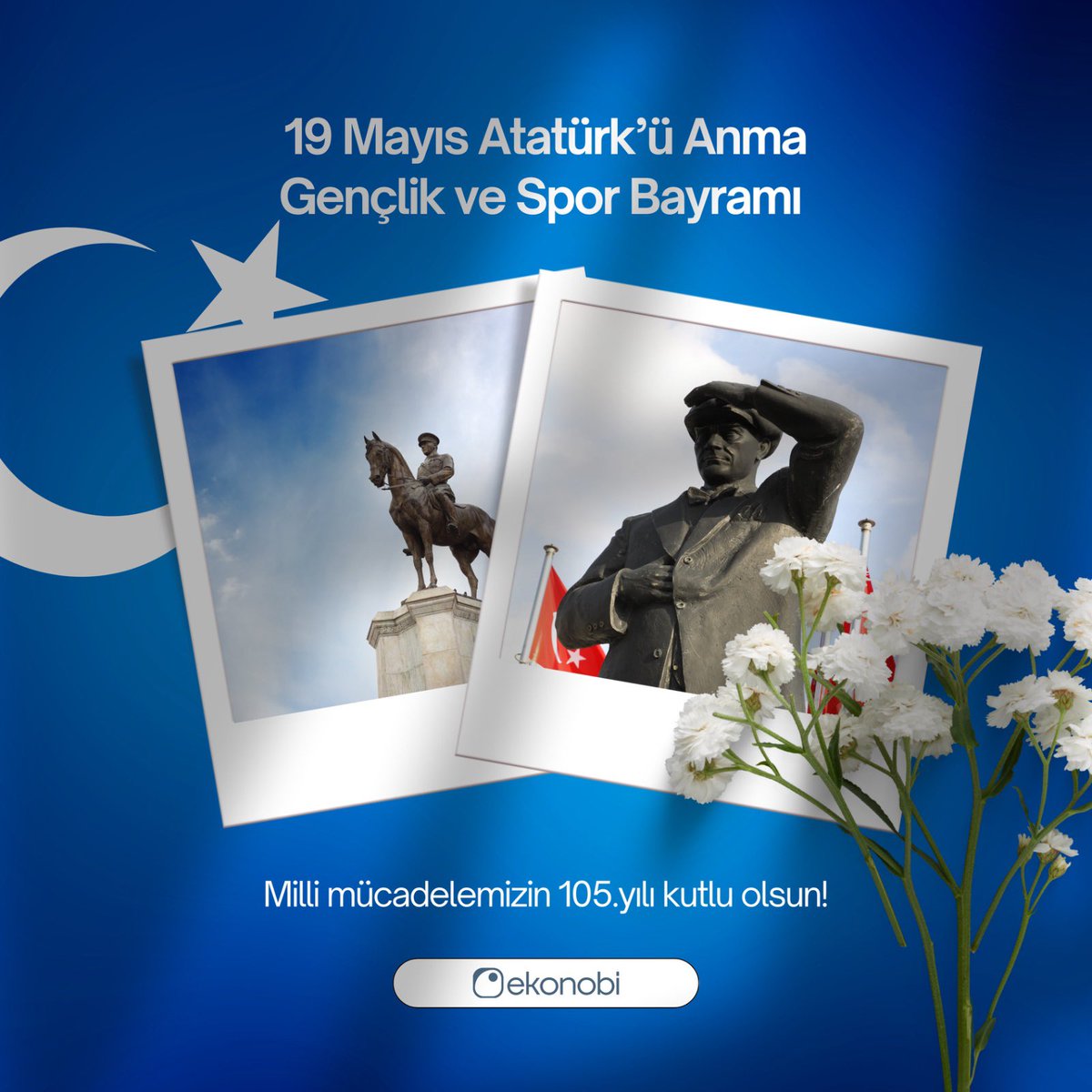 19 Mayıs Atatürk'ü Anma, Gençlik ve Spor Bayramımız kutlu olsun. 🇹🇷