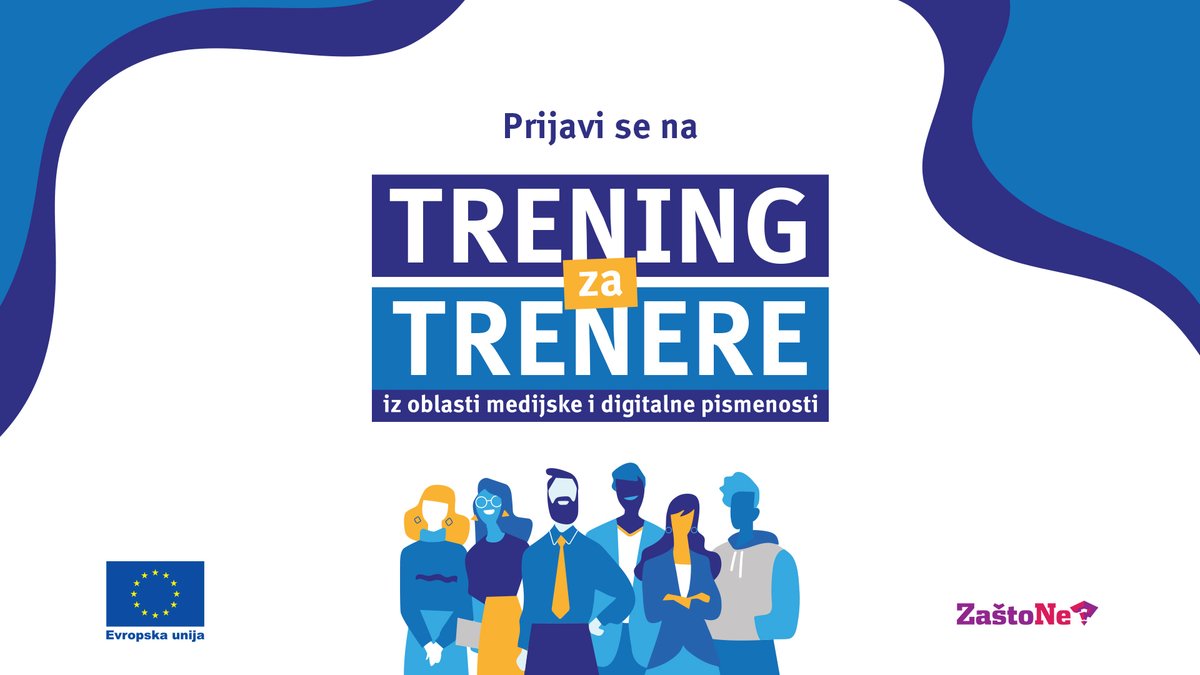 UG Zašto Ne (@ugzastone) on Twitter photo 🎓 Prijavi se na Trening za trenere/ice!
📍 Sarajevo | 📅 20–23. juni 2025.
Radiš s mladima i želiš im prenijeti znanja o medijima, nauci, digitalnim alatima i provjeri činjenica?
Onda je ovaj trening baš za tebe!
ℹ️zastone.ba/prijavi-se-na-…
<a href="/eubih/">EU in Bosnia and Herzegovina</a>
#MedijskaPismenost #trening 🎓 Prijavi se na Trening za trenere/ice!
📍 Sarajevo | 📅 20–23. juni 2025.
Radiš s mladima i želiš im prenijeti znanja o medijima, nauci, digitalnim alatima i provjeri činjenica?
Onda je ovaj trening baš za tebe!
ℹ️zastone.ba/prijavi-se-na-…
<a href="/eubih/">EU in Bosnia and Herzegovina</a>
#MedijskaPismenost #trening