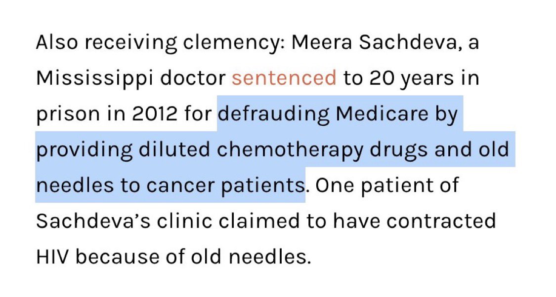 One of Biden’s final acts as president was commuting the sentence of a doctor who tricked cancer patients.