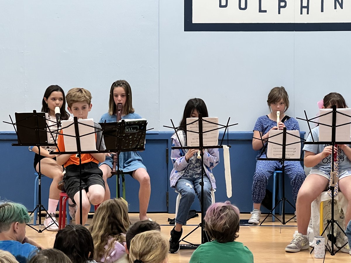🎵 Our gym was alive with music on Friday as our amazing Recorder Consort performed for every class! After a year of hard work and practice, these talented students blew us away with their sound! 👏🎶 So proud of their dedication and musical magic! ✨ #lmdolphins #d15rocks