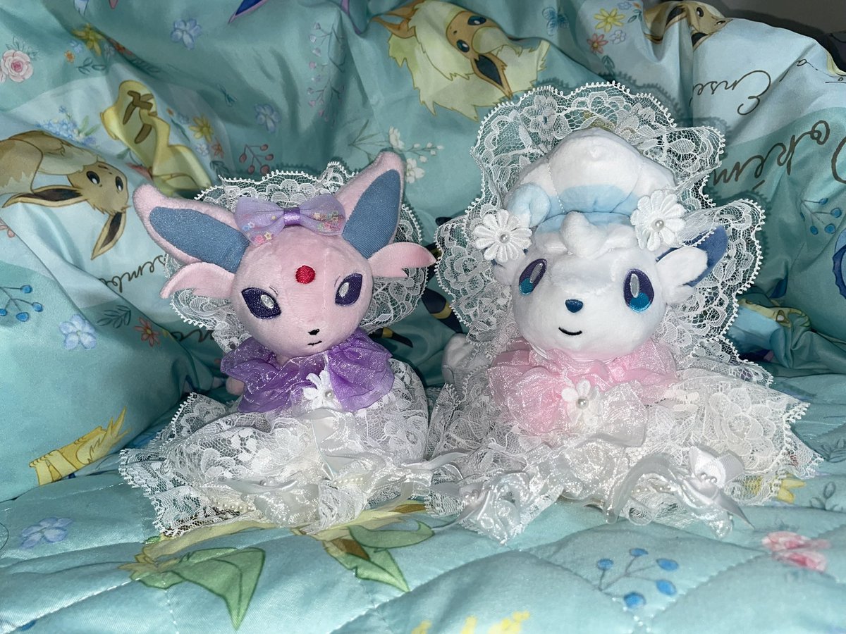 エーフィ(我が子)、ロコン(姪)にお洋服作りました💕
めちゃくちゃ喜んでくれた☺️✨