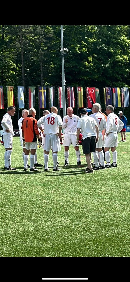 So close to winning the 5 aside over 60 World Cup 5 aside at <a href="/FIFAcom/">FIFA</a> in Zurich we lost on penalties after a thrilling 6-6 draw with Denmark 
What a fabulous experience