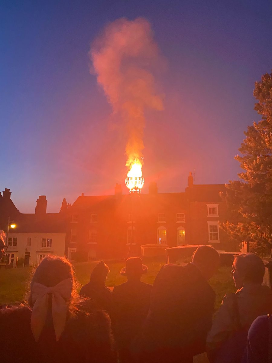 EllesmerePS's tweet photo. Children from Ellesmere Primary School were delighted to sing at the VE Day service at St Mary's Church on Thursday evening. They were thrilled to meet the High Sheriff of Shropshire and watch the beacon being lit. It was a fantastic service and well attended by the community. https://t.co/N6Z0KmdLdg