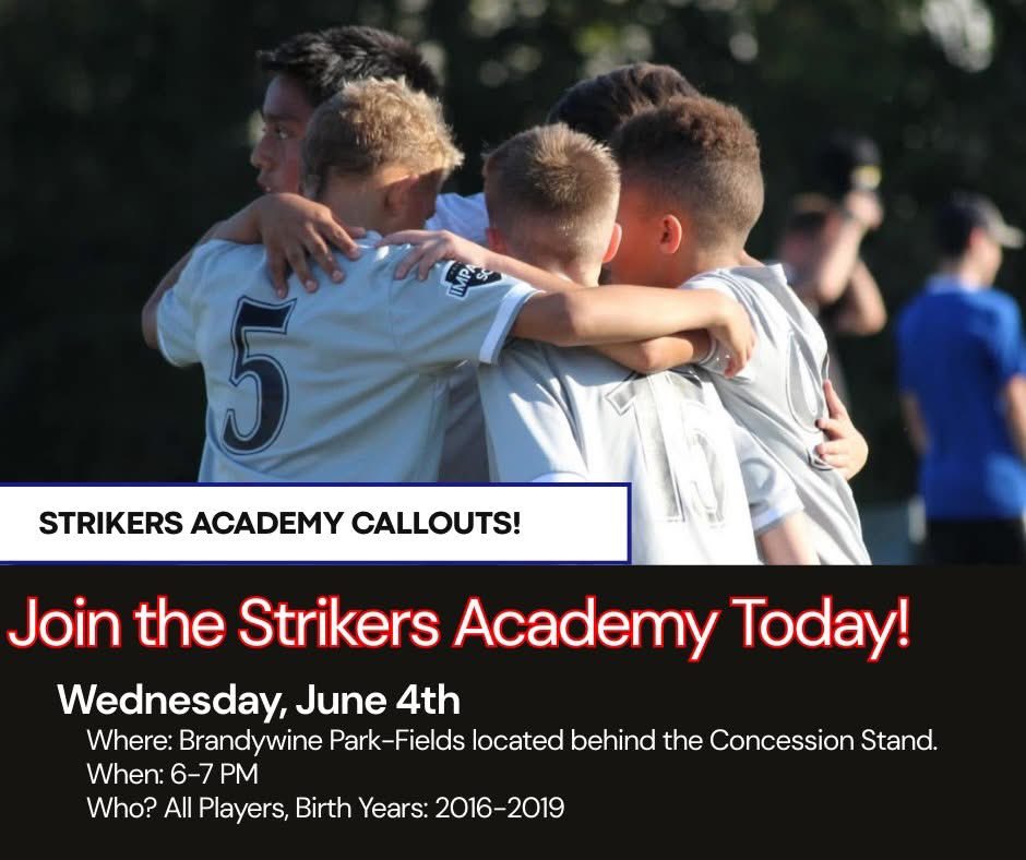 Strikers Academy Call-Outs – Wednesday, June 4th! ⚽

Strikers Academy is the perfect bridge between Recreational and Travel soccer, designed to help young players grow their skills in a supportive, development-first environment. bit.ly/GASCregistrati…