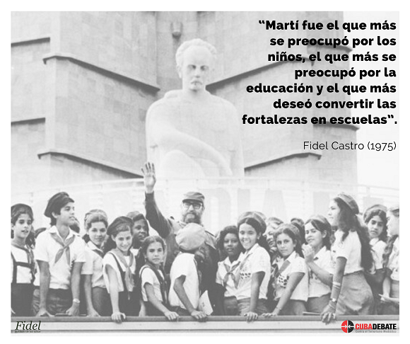Colina_CTCuba's tweet photo. 🇨🇺#FidelPorSiempre: “Martí fue el que más se preocupó por los niños, el que más se preocupó por la educación y el que más deseó convertir las fortalezas en escuelas”.
#DeCaraAlSol 
#JuntosPorVillaClara https://t.co/0AVHvIvViX