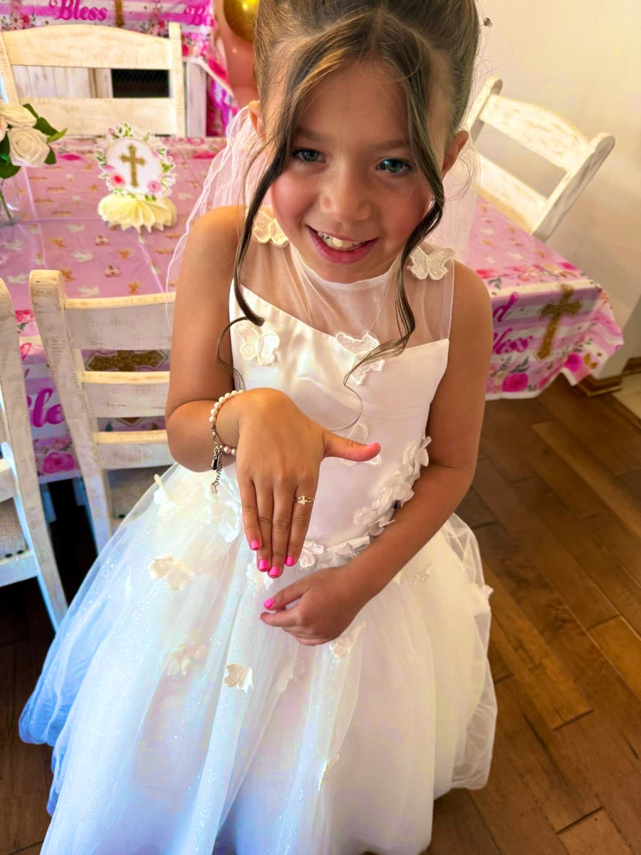 First Holy Communion for my daughter! God Bless Emma Rae! #GodBless