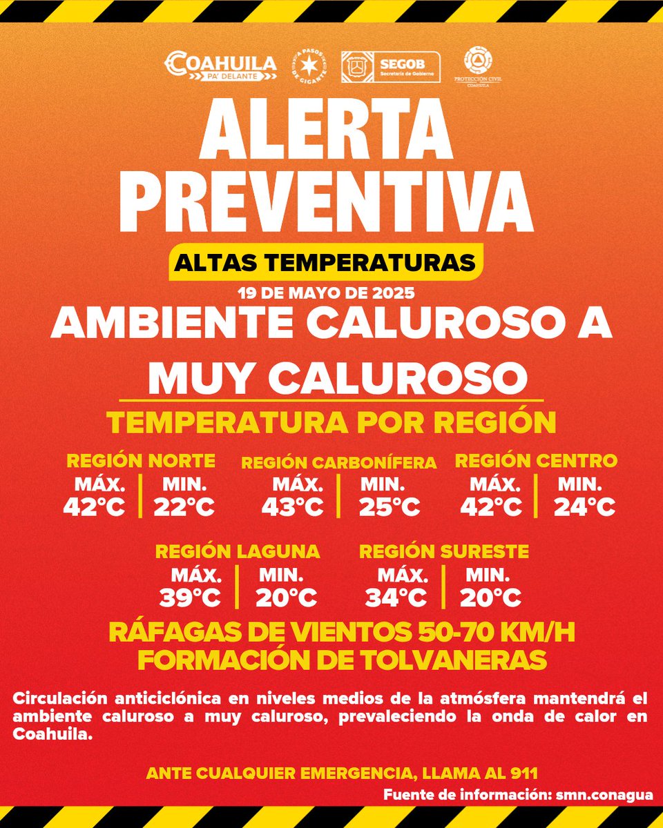 Protección Civil Coahuila (@pccoahuila) on Twitter photo 