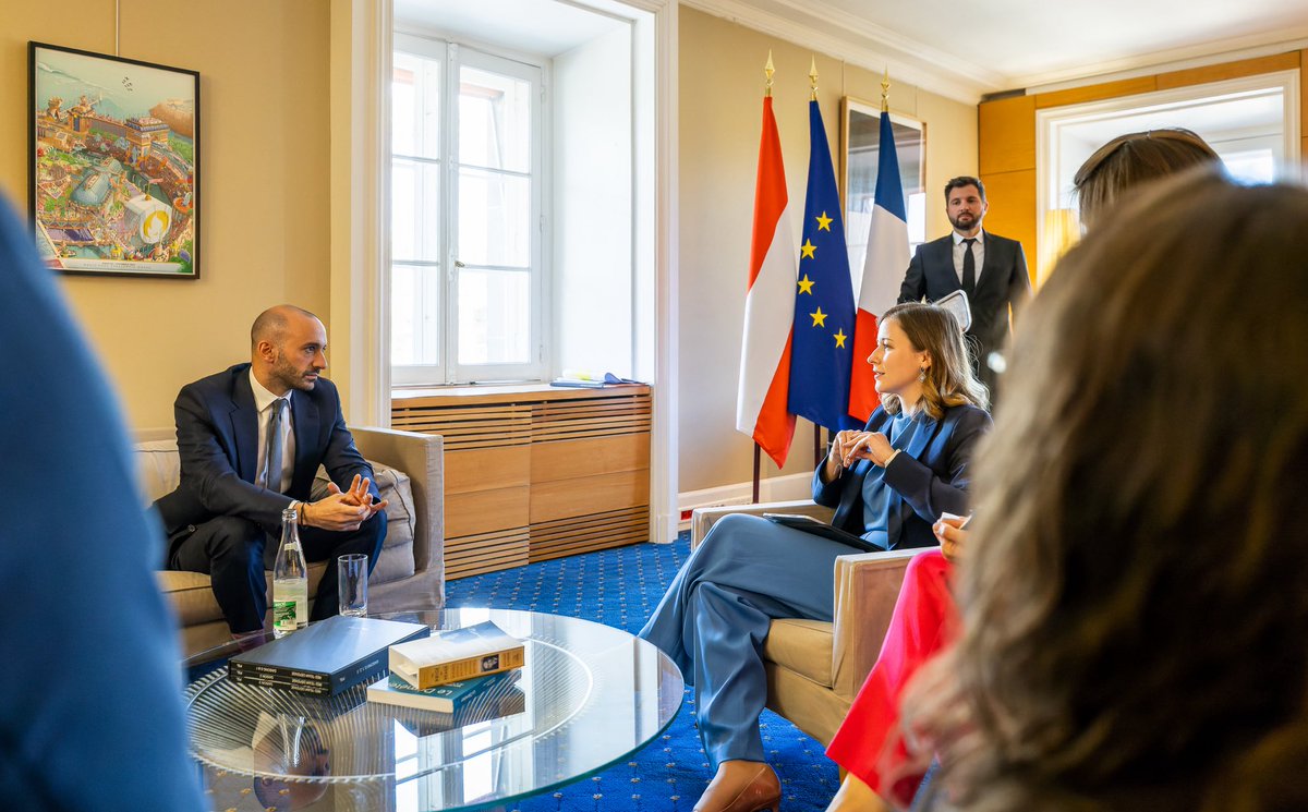 Claudia Plakolm (@claudiaplakolm) on Twitter photo France & Austria are strong partners in the fight against extremism, radicalisation and antisemitism. We need concrete action, also at EU level – for a strong, united Europe that leaves no room for hatred & agitation. Thank you for the excellent cooperation, dear <a href="/benjaminhaddad/">Benjamin Haddad</a>! France & Austria are strong partners in the fight against extremism, radicalisation and antisemitism. We need concrete action, also at EU level – for a strong, united Europe that leaves no room for hatred & agitation. Thank you for the excellent cooperation, dear <a href="/benjaminhaddad/">Benjamin Haddad</a>!