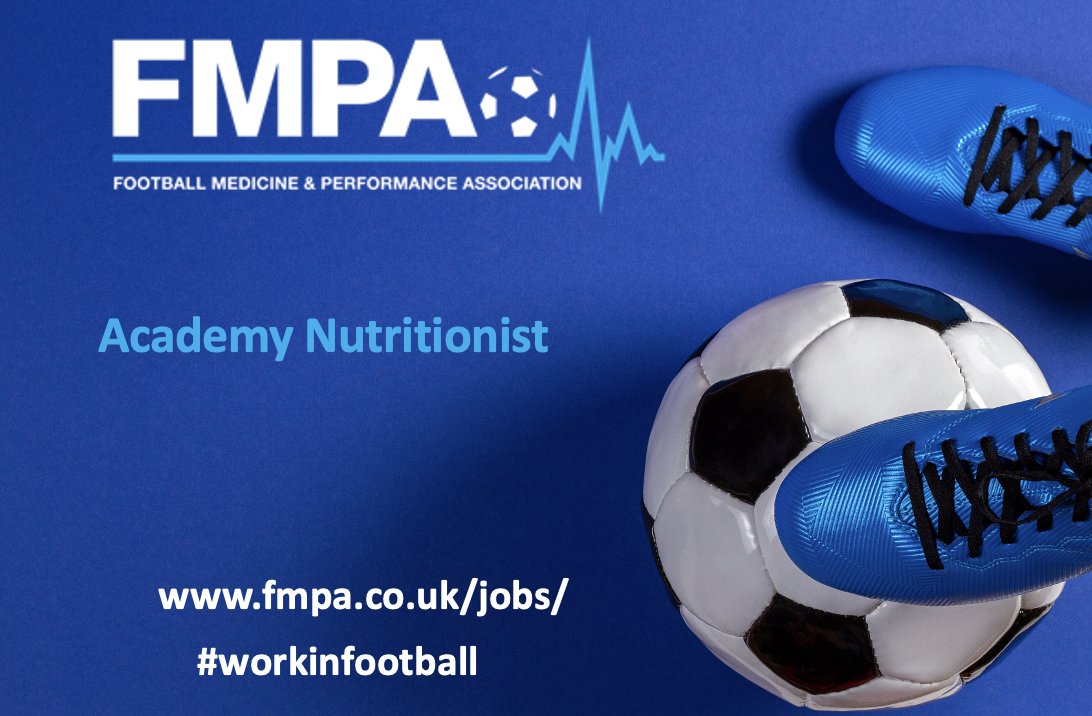 FMPA RECRUITMENT:  New job just added 

⚽  Academy Nutritionist

#workinfootball #footballnutritionist #footballnutrition #sportsnutrition #sportsnutritionsit

➡️ fmpa.co.uk/jobs/academy-n…