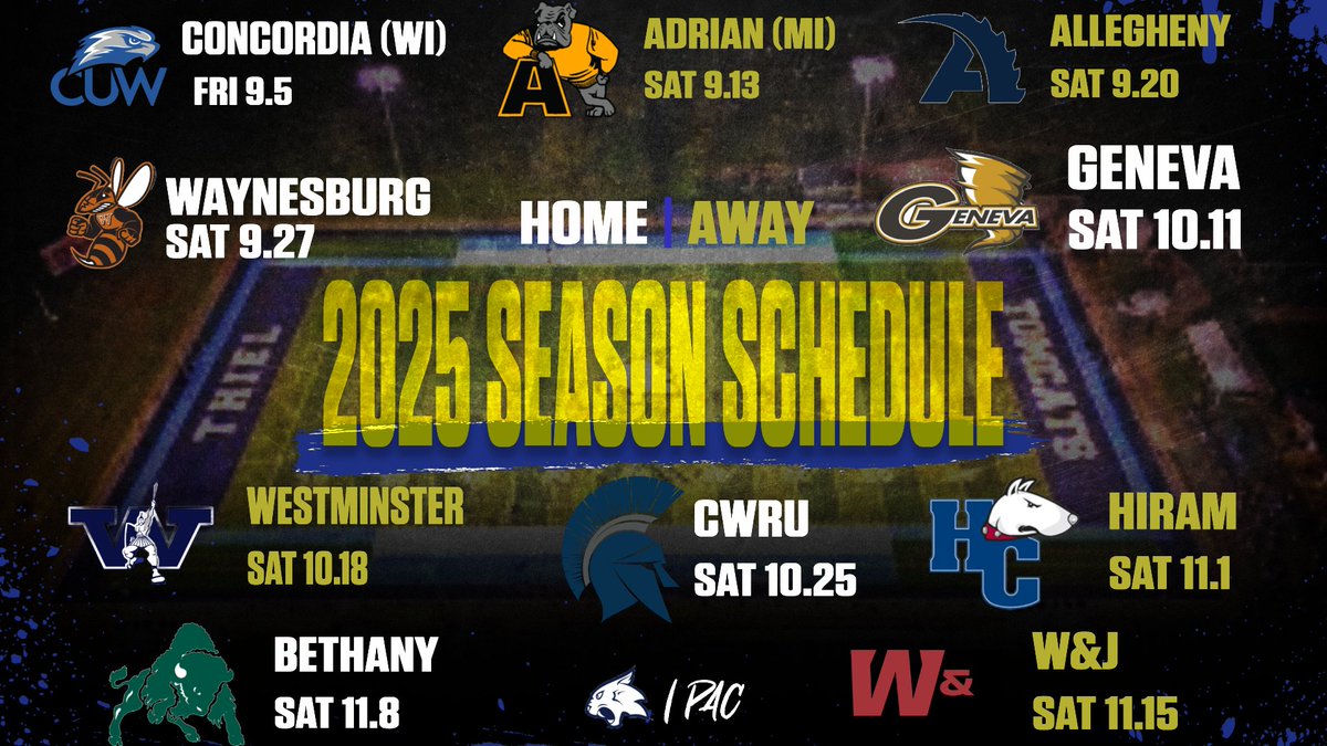 Thiel_FB's tweet image. It’s official! Our full 2025 schedule is here! Get ready to pack the house and be with us every step of the way.