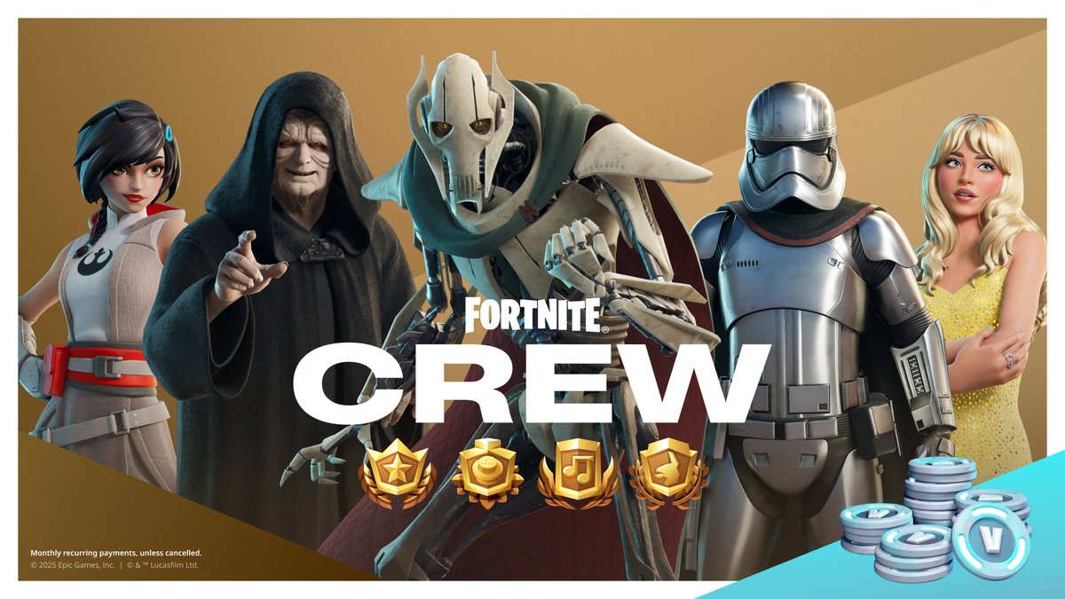 This IS the Crew you’re looking for…

Unlock General Grievous, Palpatine, Sabrina and MORE all with your Crew subscription!