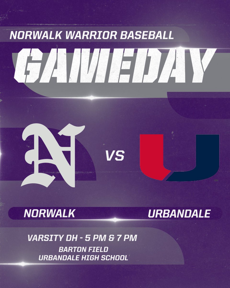 It's Opening Day!
The Warriors travel to Urbandale to take on the J-Hawks in a Varsity DH.  Game 1 starts at 5 PM.

Tickets: j-hawks.com/tickets

Streaming: j-hawks.com/video/athletics

#BeAWarrior #MYB