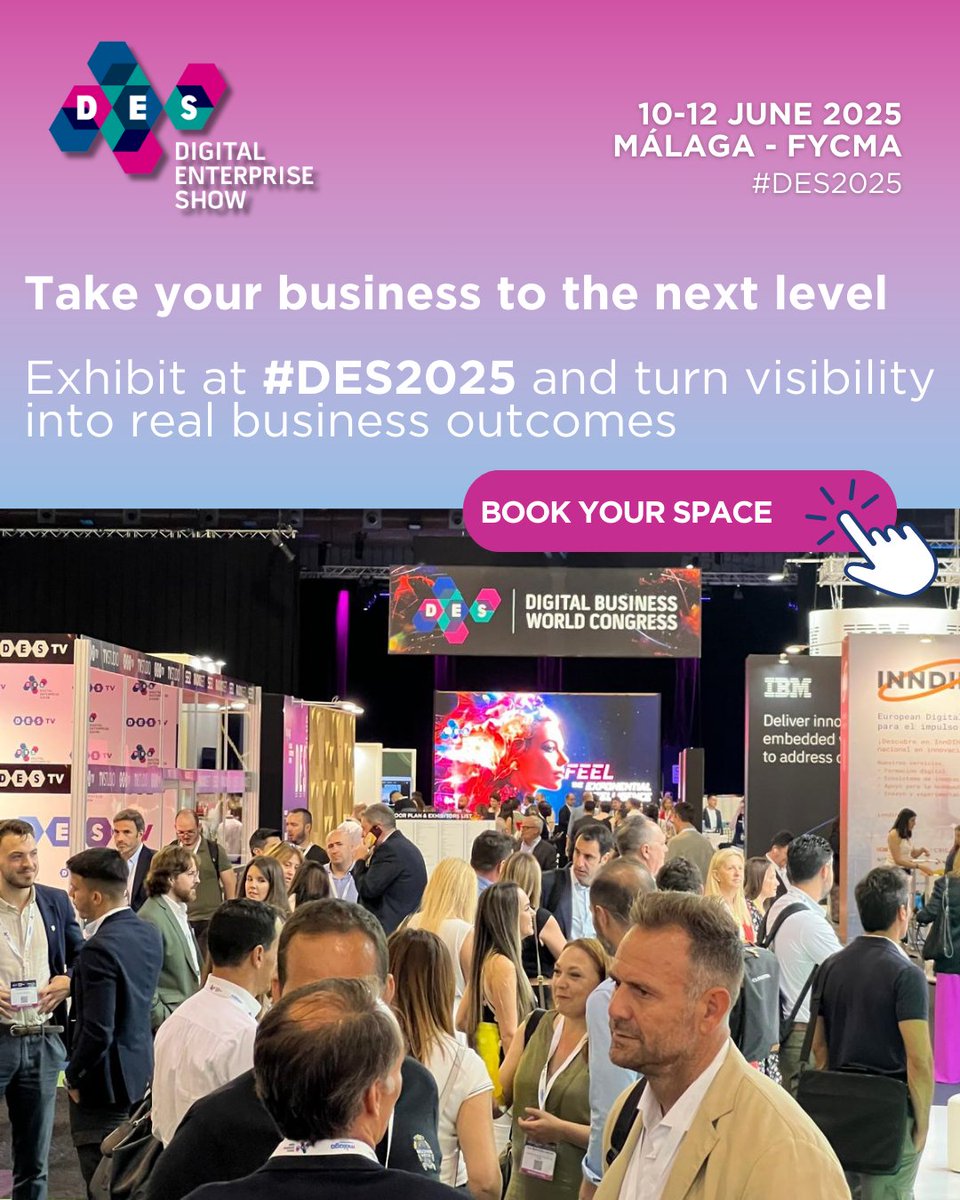 DES_show's tweet image. 🚀 Got a story to tell?

#DES2025 is your stage to shine.

Showcase your brand, connect with 17,000 + decision-makers &amp;amp; lead the future of digital business.

📢 Book your booth now!
🔗 Secure your space today: des-show.com/exhibit/reques…

#DigitalBusiness #ExhibitWithUs