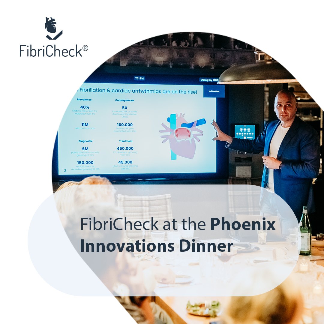 FibriCheck (@fibricheck) on Twitter photo Honored to co-host the Phoenix Innovations Dinner, an inspiring evening of innovative ideas, new connections & visionary leaders shaping the future of healthcare.
Driving innovation in cardiology? Let’s talk: info@fibricheck.com Honored to co-host the Phoenix Innovations Dinner, an inspiring evening of innovative ideas, new connections & visionary leaders shaping the future of healthcare.
Driving innovation in cardiology? Let’s talk: info@fibricheck.com