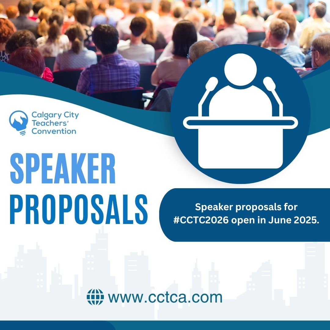 CCTCA (@cctca) on Twitter photo Exciting opportunities are on the horizon as speaker proposals and exhibitor applications will be available in June. Be sure to visit us again for the latest updates and information!
#CCTC2026 #CalgaryTeachersConvention #ProfessionalDevelopment Exciting opportunities are on the horizon as speaker proposals and exhibitor applications will be available in June. Be sure to visit us again for the latest updates and information!
#CCTC2026 #CalgaryTeachersConvention #ProfessionalDevelopment